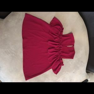 Burgundy dress shirt